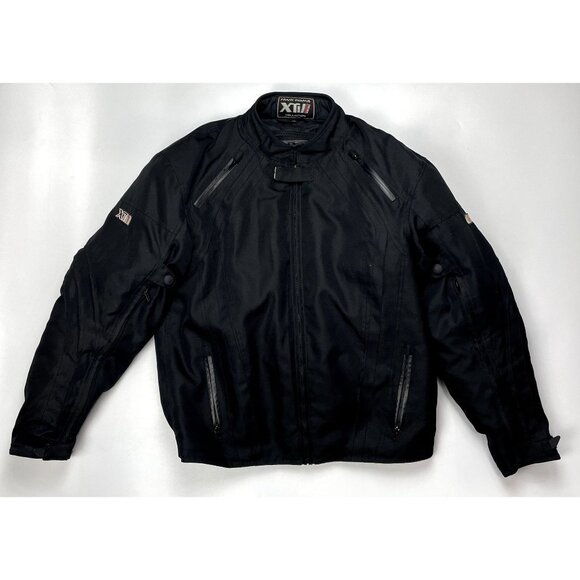 Frank Thomas XTil XL Series Collection Black Motorcycle Jacket With Padding - Picture 1 of 6